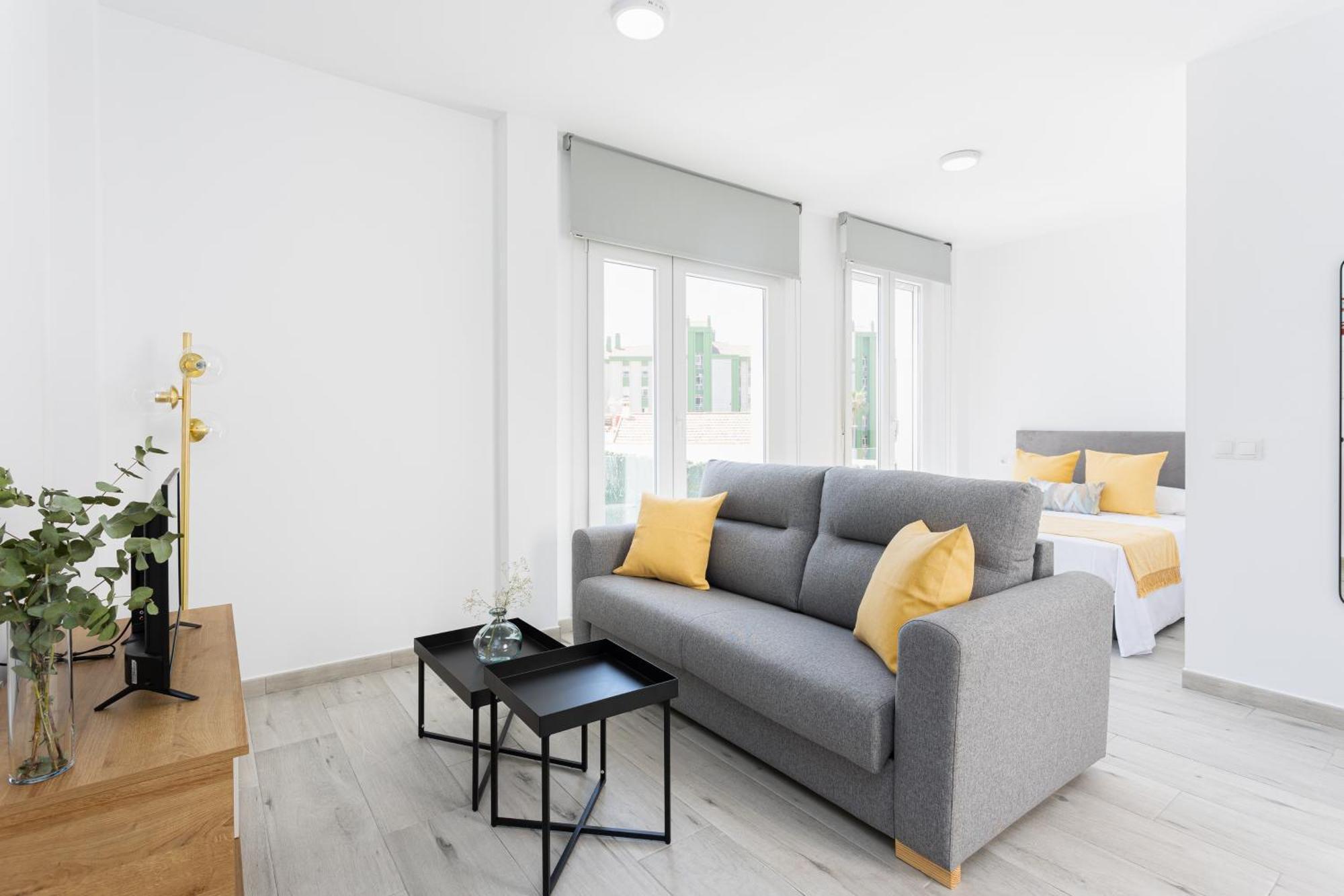 Apartamentos La Pelusa مالقة الغرفة الصورة